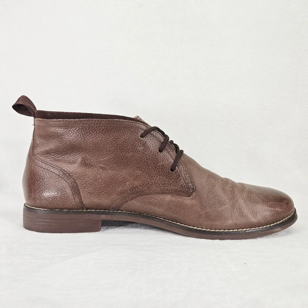 Cole Haan Shoes Mens 11 Brown Leather Curtis Chukka Boots Ankle Lace Up Casual